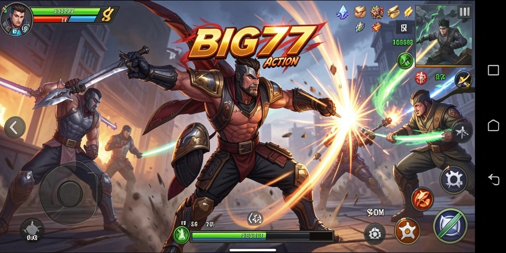 Tampilan menarik dari gameplay <strong>BIG77</strong> yang penuh aksi.