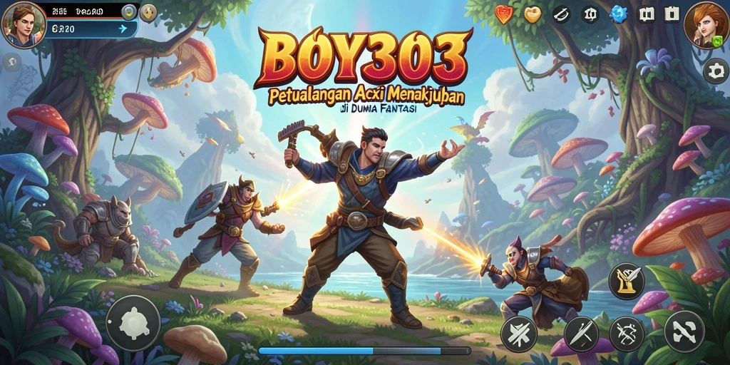Tampilan menarik dari gameplay ARPG BOY303 yang seru.
