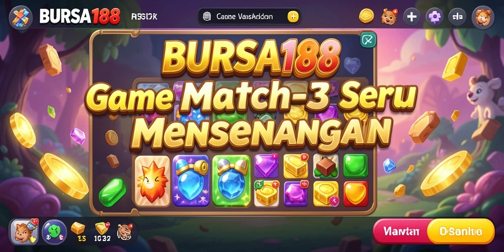Screenshot menunjukkan gameplay seru dan penuh warna dari BURSA188.