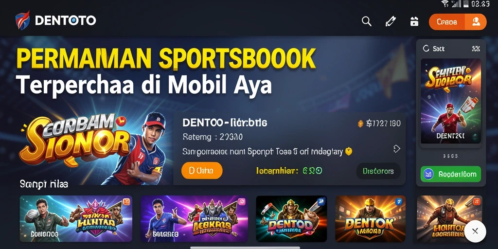 Tampilan gameplay DENTOTO yang menarik dan modern.