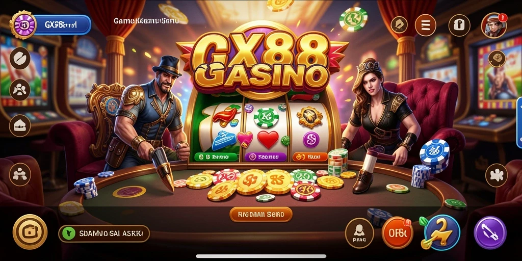 Screenshot GX88 menunjukkan gameplay Kasino yang seru dan menarik.