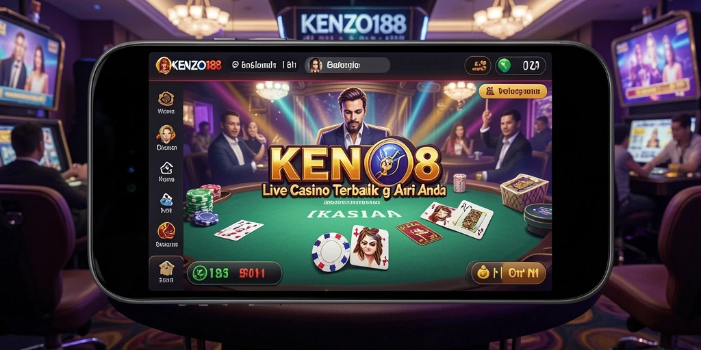 Tampilan gameplay Live Casino yang mengasyikkan di KENZO188.