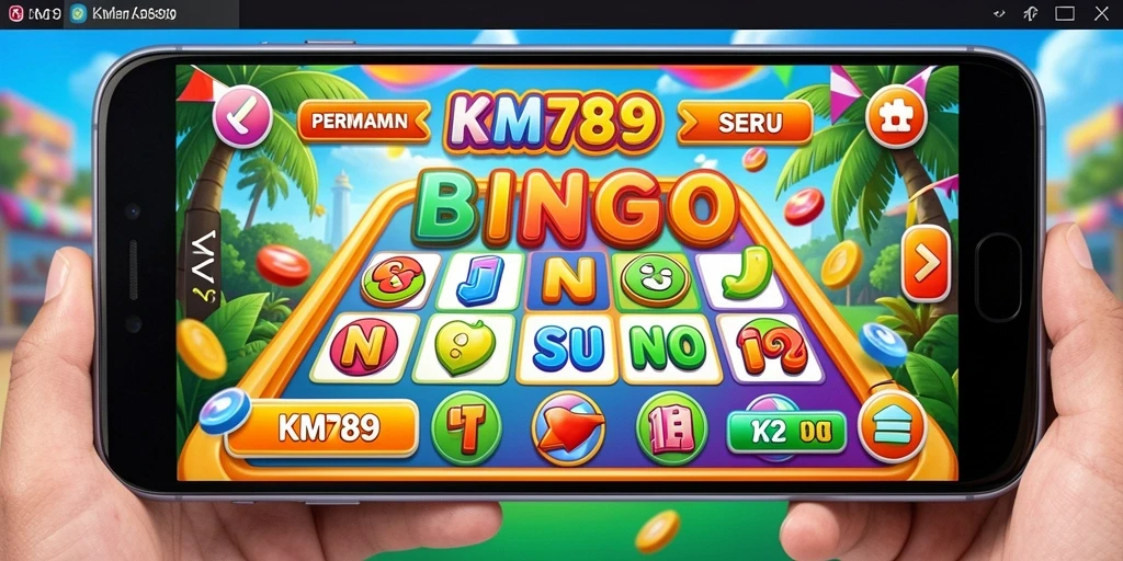 Screenshot gameplay KM789 yang menampilkan keseruan bermain Bingo.