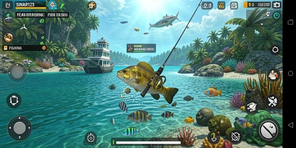 Tangkapan ikan yang spektakuler dalam gameplay SINAR123.