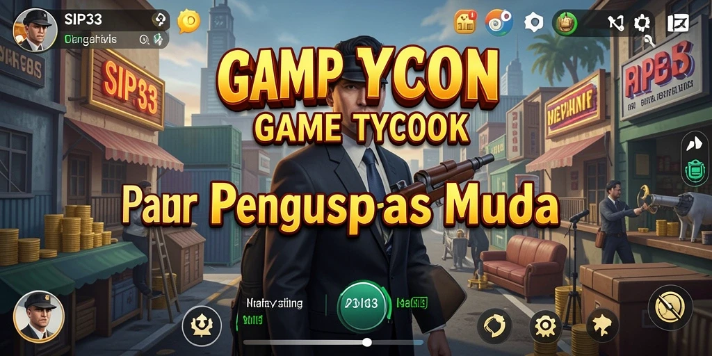 Tangkapan layar utama SIP33 menampilkan gameplay dinamis dalam simulasi Tycoon.