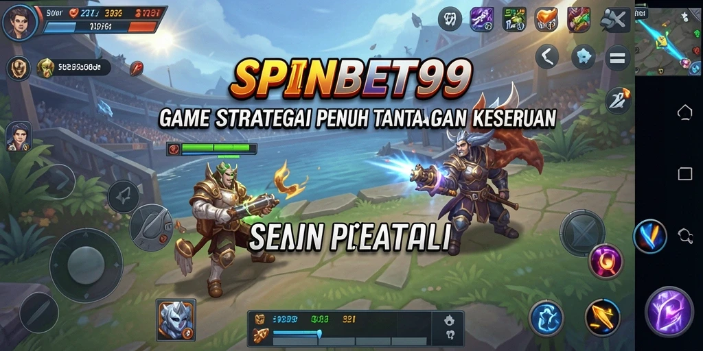 Tangkapan layar utama SPINBET99 menampilkan aksi strategis yang mendebarkan.